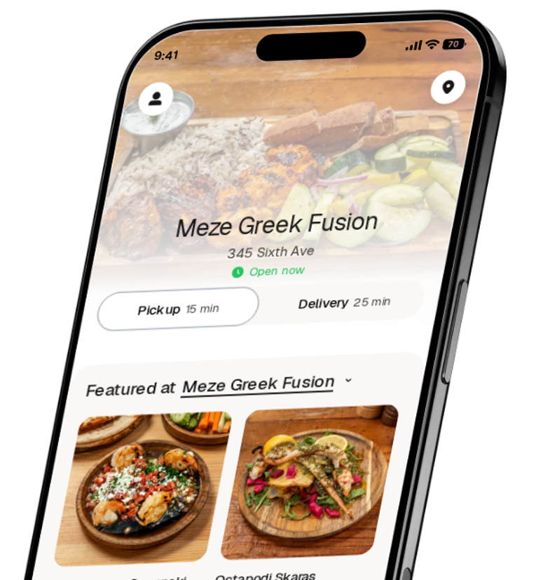Meze Greek Fusion app preview