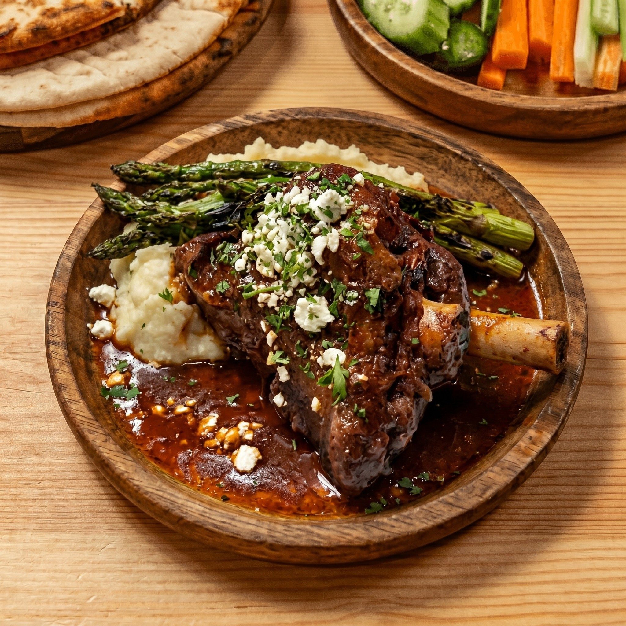 Lamb Shank Plate.