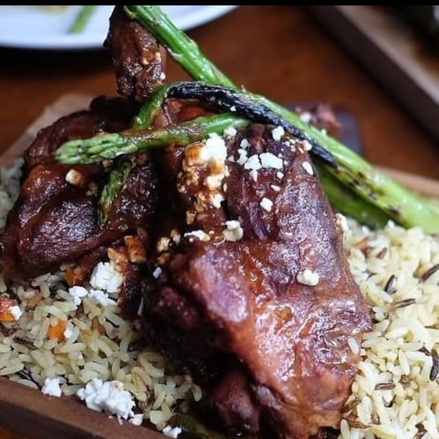 Lamb Shank Plate.
